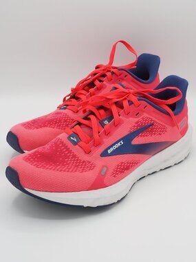 Brooks Launch 9 Women's Running Shoes Pink Navy Size 8.5 1203731B604